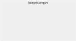 Desktop Screenshot of leemarkslaw.com