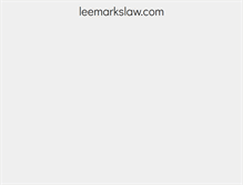 Tablet Screenshot of leemarkslaw.com